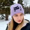 Katzenmütze Kinder Mädchen Wintermütze Beanie Lila mit Produktbild-Vorschau 5