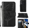 Redmi K50 Hülle, Schmetterling Prägung Flip Leder Produktbild-Vorschau 1