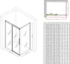 doporro Duschkabine Schwarz 90x120x195cm Eckdusche Produktbild-Vorschau 7