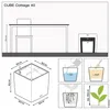 Lechuza Samozavlažovací květináč Cube Cottage 40 cm, bílá Náhled obrázku produktu 16