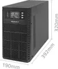 Qoltec UPS 3kVA, 3000W, PF 1.0 LCD, EPO, USB, On line Produktbild-Vorschau 11