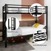 Sweiko Twin sur Twin lit superposé en métal pour enfants Voir les images du produit 7