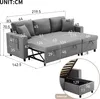 Merax 3-Sitzer Ecksofa mit Schlaffunktion, L-Form Sofa mit Produktbild-Vorschau 6