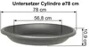 MePla - Untersetzer Cylindro ø 78 anthrazit Produktbild-Vorschau 2