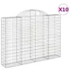 vidaXL Gabionen mit Hochbogen 10Stk. 200x30x140/160cm Produktbild-Vorschau 1