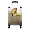 MuchoWow® Koffer Handgepäck Trolley Rollkoffer Kleine Produktbild-Vorschau 1