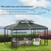 Outsunny Ersatzdach für Metall-Gartenpavillon 3x4 Partyzelt Produktbild-Vorschau 3