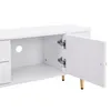 Abrihome Mobile TV con 4 cassetti e 2 ante, mobile TV basso Anteprima dell’immagine prodotto 6