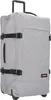 A grey Eastpak Tranverz L suitcase with black straps and wheels, shown from the front. Anteprima dell’immagine prodotto