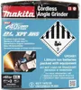 Makita GA023GM201, 8500 ot/min, 12,5 cm, Batérie, 4 Ah, 4,4 Náhľad obrázku produktu 28