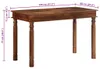vidaXL Tavolo da pranzo 120×60×77 cm in legno massiccio di Anteprima dell’immagine prodotto 7
