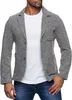 Reslad Herren Strick Sakko Blazer Strick-Jacke RS-1421 Grau Produktbild-Vorschau 1