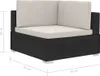 vidaXL Ecksofas 2 Stk. mit Auflagen Poly Rattan Schwarz Produktbild-Vorschau 7
