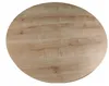 A top-down view of a round wooden table. Náhled obrázku produktu