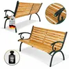 Gartenbank MADEIRA aus Holz & Gusseisen | 2-Sitzer | Produktbild-Vorschau 1