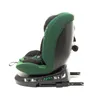 A side view of a dark green and black car seat on a white background. Produktbild-Vorschau