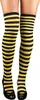Overknees Kniestrümpfe "Ringelstrümpfe" | Gelb Schwarz Produktbild-Vorschau 1