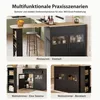 Collage of images showing a rotating bar table in different settings and configurations. Náhľad obrázku produktu