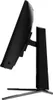 Side view of a black computer monitor on a stand. Produktbild-Vorschau