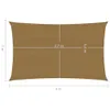 Voile d'ombrage 160 g/m² Taupe 3x6 m PEHD Voir les images du produit 7