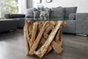 Design Couchtisch NATURE LOUNGE Teakholz mit runder Produktbild-Vorschau 3