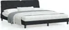 The Living Store Bett mit Matratze Schwarz 180x200 cm Samt Produktbild-Vorschau 2