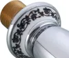 A close-up view of a faucet component with decorative detailing. Produktbild-Vorschau