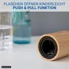 Apribottiglie "Bamboo" Push & Pull - Idea regalo per uomo - Anteprima dell’immagine prodotto 5