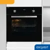 A modern black built-in oven displayed in a kitchen setting. Produktbild-Vorschau