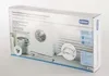 The image shows the retail packaging for a transport roller. Voir les images du produit