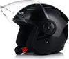 A black LS2 jet helmet with a clear visor, shown from a side angle against a white background. Voir les images du produit