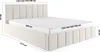 FEDVE Polsterbett Doppelbett Pesaro Bett Bettkasten 180x200 Produktbild-Vorschau 5