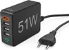 Ładowarka Hama z kablem sieciowym 4x USB/USB-C 51W Podgląd zdjęcia produktu 1
