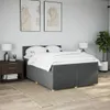 Boxspringbett mit Matratze Dunkelgrau 140x190 cm Stoff Produktbild-Vorschau 3