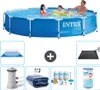 Intex Rundrahmen-Schwimmbecken – 366 x 76 cm – Blau – Produktbild-Vorschau 1