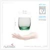 PLATINUX Elegante Trinkgläser aus Glas Ombré Effekt Grün Produktbild-Vorschau 4