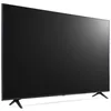 A black LG television set with a stand, shown from a side angle. Produktbild-Vorschau