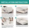 Chaiselongue Bezug Stretch Chaiselongue Schonbezug für Produktbild-Vorschau 4