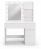 Aga Coiffeuse avec miroir et éclairage Blanc mat Voir les images du produit 8