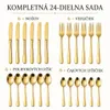 24-dielna súprava príborov z nehrdzavejúcej ocele pre 6 Náhľad obrázku produktu 5
