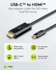 Goobay 75698, 3 m, USB Type-C, HDMI, Męska, Męska, Prosty Podgląd zdjęcia produktu 3