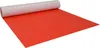 A roll of red protective fleece is partially unrolled on a white surface. Produktbild-Vorschau