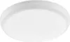 A white, oval-shaped ceiling light fixture is shown against a white background. Anteprima dell’immagine prodotto