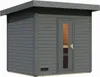 Karibu Saunahaus Außensauna Gartensauna Hytti 3 terragrau Produktbild-Vorschau 4
