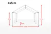 TOOLPORT Hochwertiges Partyzelt 4x5 m Pavillon Zelt PE Produktbild-Vorschau 5