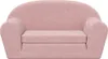 vidaXL Canapé-lit pour enfants 2 places Rose Peluche douce Voir les images du produit 3