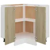 vidaXL Rohová skříňka Sonoma dub 75,5x75,5x80,5 cm materiál Náhled obrázku produktu 6