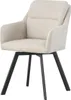 xonox.home Stuhl 2er Set Sophie Chenille-Optik creme Produktbild-Vorschau 3