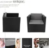 Fauteuil en rotin Lignano - noir Voir les images du produit 3