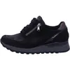 A side view of a black sneaker on a white background. Produktbild-Vorschau